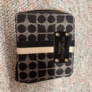 Vintage Kate spade Black and White Patterned Wallet